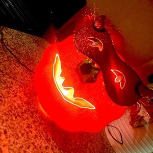 Halloween fiber optic pumpkin oddities decor